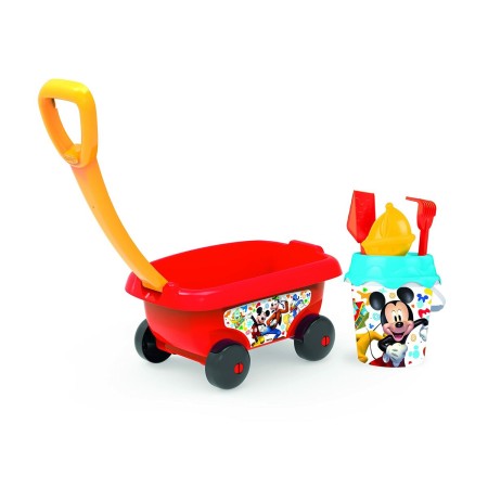 Set de jouets de plage Smoby Mickey Filled Beach Cart Panier