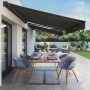 Toldo Beau Rivage Motorizado 2,9 x 2,5 m Poliéster Antracita