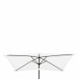 Parasol Rectangulaire 140 x 210 x 245 cm Polyester Aluminium Blanc