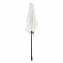 Parasol Rectangulaire 140 x 210 x 245 cm Polyester Aluminium Blanc