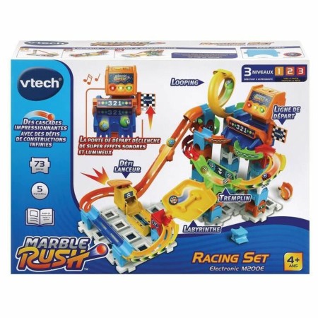 Set de Canicas Vtech Marble Rush Marble Run - Racing Circuito Pista con Rampas + 4 Años 73 Piezas