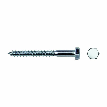 Tornillo tirafondo CELO DIN 571 50 mm Ø 6 mm Hexagonal Zincado (250 Unidades)