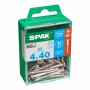 Boîte à vis SPAX Filetage partiel 4 x 40 mm Tête plate (25 Unités)
