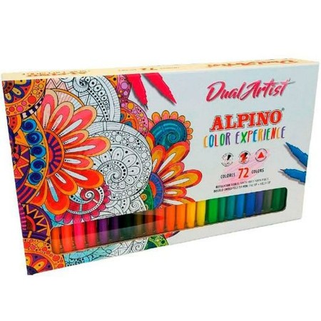 Ensemble de Marqueurs Alpino Dual Artist Multicouleur (72 Pièces)