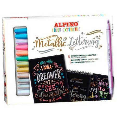 Ensemble de Marqueurs Alpino Color Experience Multicouleur (12 Pièces)