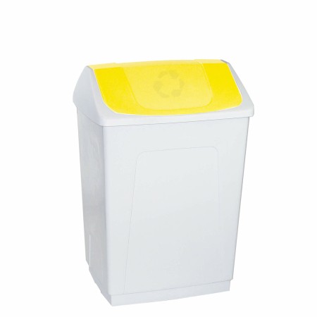 Papelera Denox Blanco Amarillo 55 L