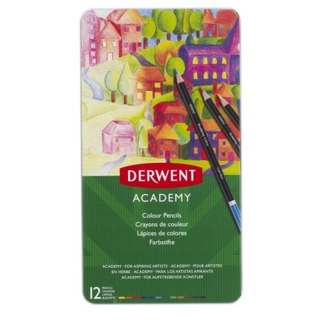 Lápices de colores DERWENT Academy 12 Piezas Multicolor