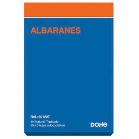 Talonario de Albaranes DOHE 50122T 1/4 150 Hojas (10 Unidades)