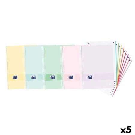 Set de Cuadernos Oxford Multicolor A4+ 160 Hojas (5 Unidades)