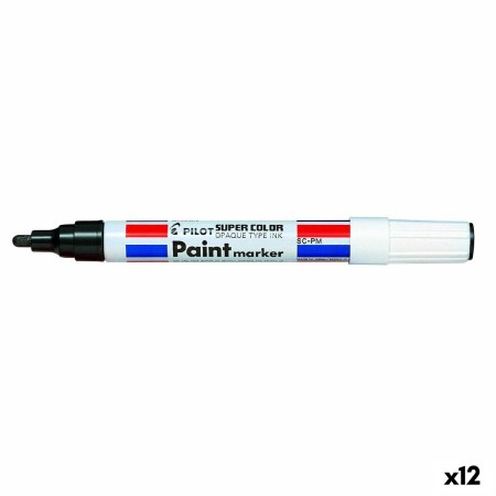 Rotulador permanente Pilot SC-PM Negro 4,5 mm (12 Unidades)