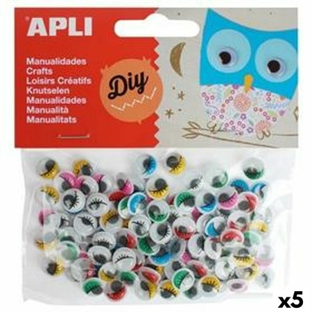 Pegatinas Apli Multicolor Ojos (5 Unidades)