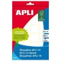 Etiquetas Apli Blanco 22 x 32 mm (10 Unidades)