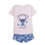 Pyjama D'Été Stitch Femme Bleu