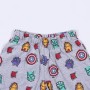 Pyjama D'Été The Avengers Gris Blanc
