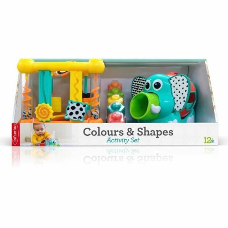 Ensemble de Jouets pour Bébés Infantino Colors and Shapes Box 16 Pièces