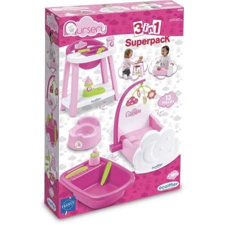 Muñeco Bebé con Accesorios Ecoiffier 3 in 1 Nursery