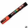 Marqueur POSCA PC-5M Rouge (6 Unités)