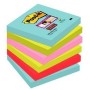 Notes Adhésives Post-it Super Sticky 76 x 76 mm Multicouleur (24 Unités)