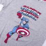 Pyjama D'Été Marvel Gris Bleu