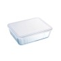 Boîte à repas rectangulaire avec couvercle Pyrex Cook & Freeze 25 x 20 cm Transparent Silicone verre 2,6 L (6 Unités)