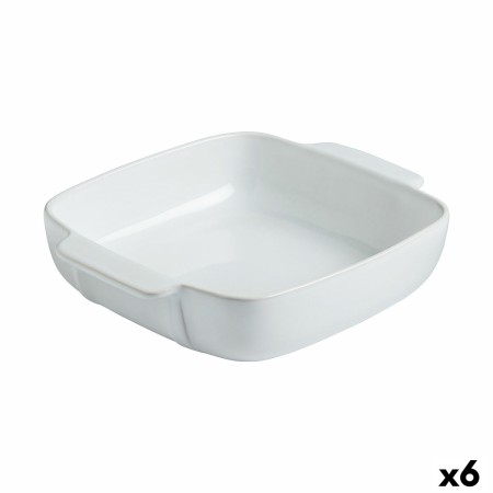 Plat de Four Pyrex Signature Carré 29 x 24 x 7 cm Céramique Blanc (6 Unités)