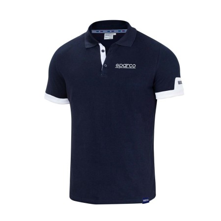 Polo de Manga Corta Hombre Sparco CORPORATE Azul M