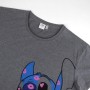 T-shirt à manches courtes femme Stitch Gris foncé