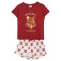 Pyjama D'Été Harry Potter Femme Rouge foncé