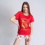 Pyjama D'Été Harry Potter Femme Rouge foncé