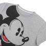 T-shirt à manches courtes femme Mickey Mouse Gris