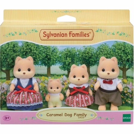 Ensemble de poupées Sylvanian Families The Caramel Dog Family