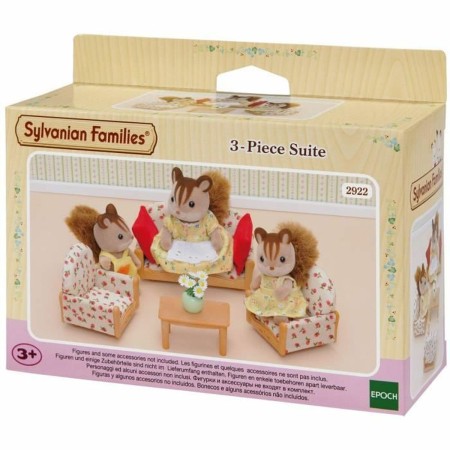 Accesorios para casa de Muñecas Sylvanian Families Sofa + 2 Armchairs + Table