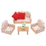 Accessoires pour poupées Sylvanian Families Sofa + 2 Armchairs + Table