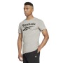 Camiseta de Manga Corta Hombre Reebok BIG LOGO TEE HD4219 Gris