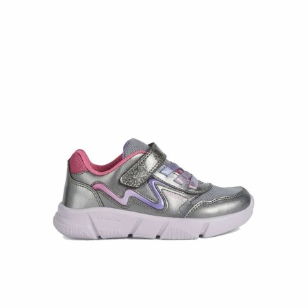 Chaussures de Sport pour Enfants Geox Aril Argenté Gris