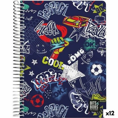 Cuaderno Grafoplas Star Multicolor 80 Hojas Cuarto (12 Unidades)