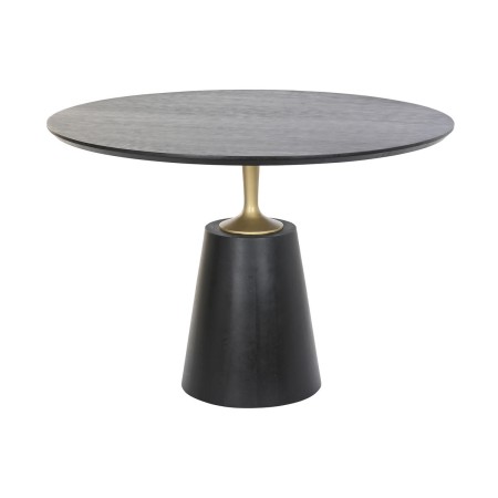 Table de Salle à Manger DKD Home Decor 110 x 110 x 76 cm Acier Aluminium Bois de manguier