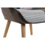 Sillón DKD Home Decor 70 x 73 x 100 cm Marrón Madera de caucho Multicolor