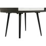 Table de Nuit DKD Home Decor 45 x 38 x 50 cm Noir Métal Blanc Bois de manguier Wengue