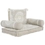 Sillón DKD Home Decor 90 x 56 x 15 cm Beige Blanco