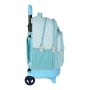 Mochila Escolar con Ruedas BlackFit8 Fly with me Blanco Azul cielo 22 L