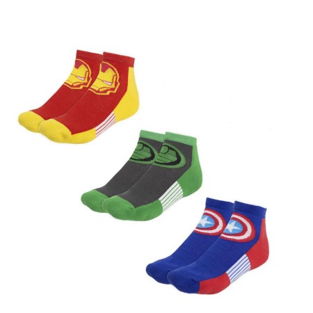 Chaussettes Marvel Unisexe 3 paires Multicouleur