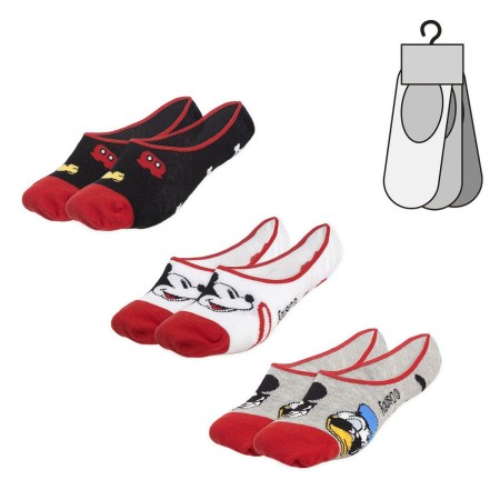 Chaussettes Mickey Mouse Unisexe 3 paires Multicouleur