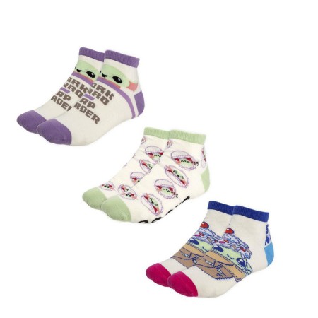 Chaussettes The Mandalorian Unisexe 3 paires Multicouleur