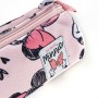 Trousse d'écolier cylindrique Minnie Mouse Rose (8 x 8 x 23 cm)