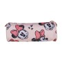 Trousse d'écolier cylindrique Minnie Mouse Rose (8 x 8 x 23 cm)