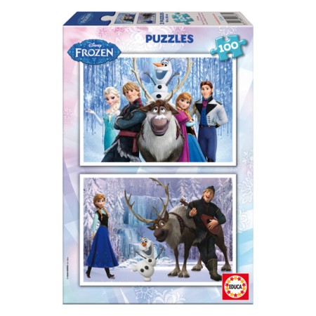 Set de 2 Puzzles Frozen Educa Frozen 100 Pièces