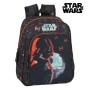 Mochila Escolar con Ruedas Star Wars The dark side Negro Naranja 10 L