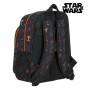 Mochila Escolar con Ruedas Star Wars The dark side Negro Naranja 10 L