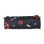 Trousse d'écolier cylindrique Spiderman Noir (8 x 8 x 23 cm)